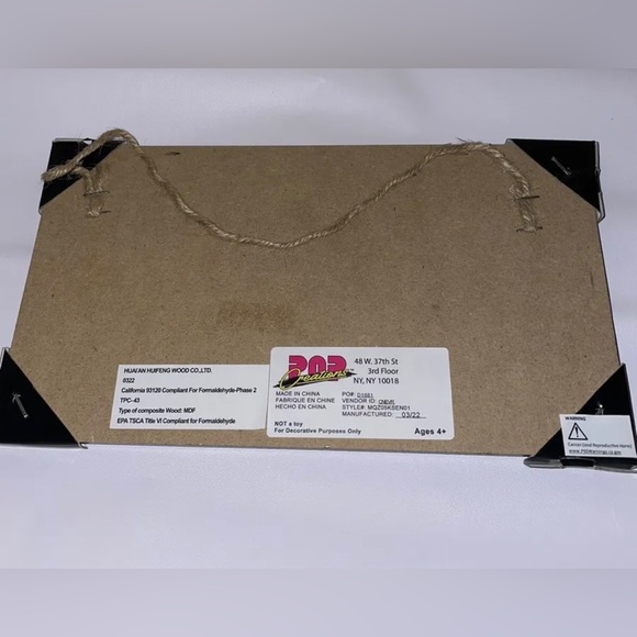 Sorry We're Dead Door Sign Wood 9 1/2" x 5 1/4" New Black/Red Halloween Any Room - Picture 3 of 3